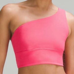 Lululemon Align Asymmetrical Bra *Light Support, A/B Cup Lip Gloss Size 6 Pink